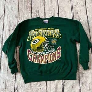 Vintage Green Bay Packers Super Bowl XXXI NFL Football Crewneck Sweatshirt